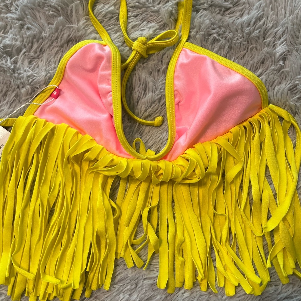 Chynna Dolls fringe bikini top BNWT